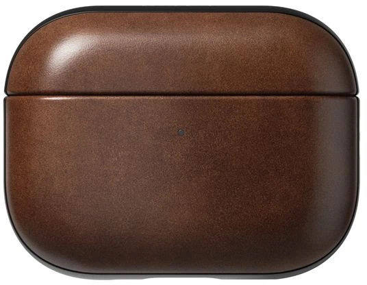 Nomad Modern Leather dėklas, rustic rudos spalvos (Horween) – AirPods Pro 3