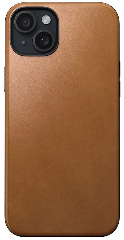 Nomad Modern Leather dėklas, english tan – iPhone 15 Plus