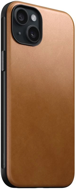 Nomad Modern Leather dėklas, english tan – iPhone 15 Plus
