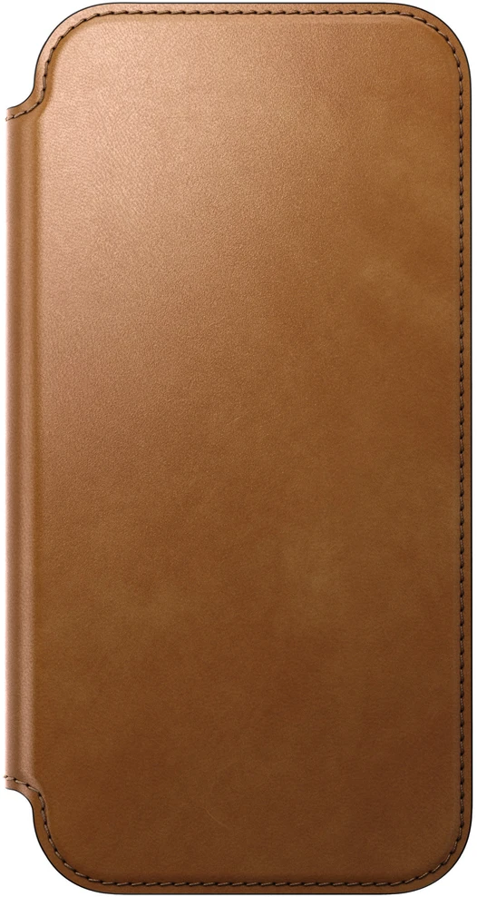 Dėklai ir viršeliai - Flip Nomad Modern odinis dėklas-knygelė, english tan – iPhone 18 Pro Max/17 Pro Max