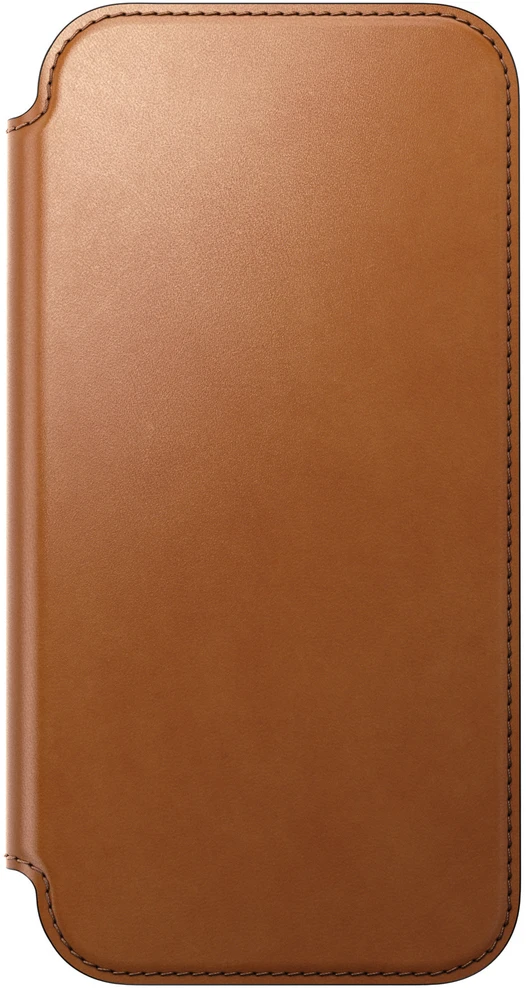 Dėklai ir viršeliai – „Flip Nomad Modern“ odinis „Folio“ dėklas, balno spalvos („Horween“) – iPhone 18 Pro Max/17 Pro Max
