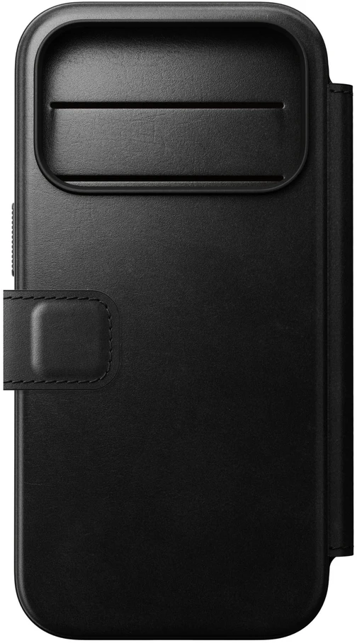 Nomad Modernus odinis folio tipo dėklas, juodas (Horween) - iPhone 18 Pro/17 Pro