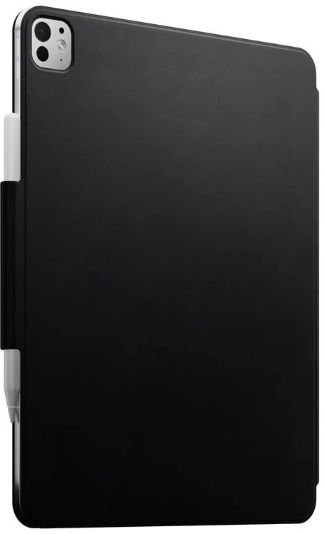 Nomad odinis folio dėklas, iš juodos Nomad odos - iPad Pro 13" M4, M5