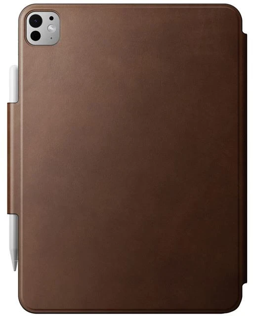 Nomad odinis dėklas, rudos spalvos Nomad leather – iPad Pro 11″ M4, M5
