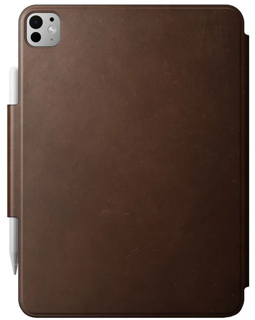 Nomad odinis dėklas, rudos spalvos Nomad leather – iPad Pro 11″ M4, M5
