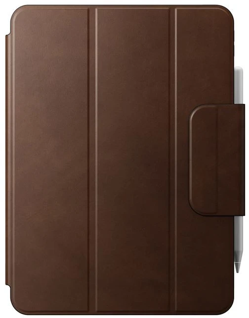 Nomad odinis dėklas, rudos spalvos Nomad leather – iPad Pro 11″ M4, M5