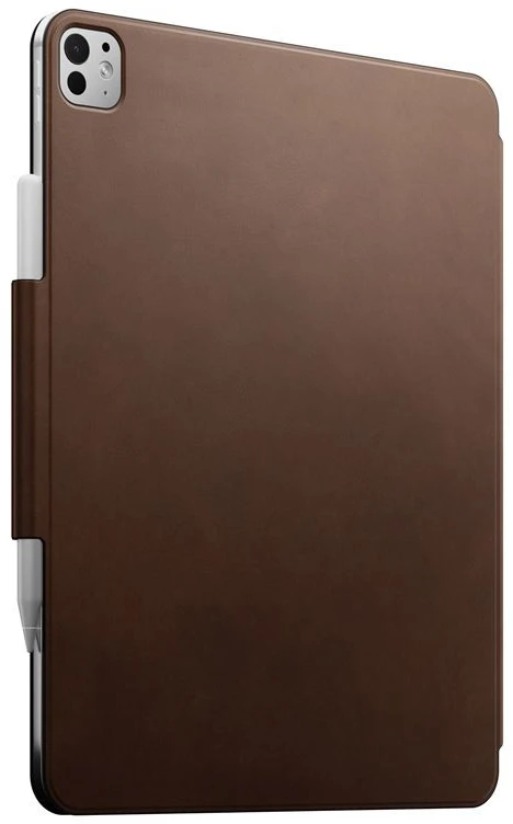 Nomad odinis folio dėklas, rudos spalvos Nomad oda - iPad Pro 13" M4, M5