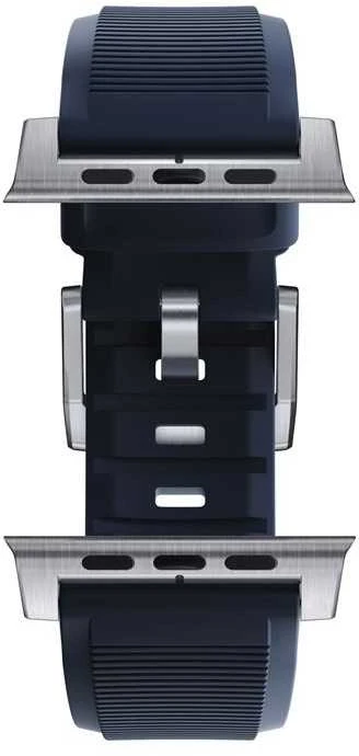 Nomad Rugged Strap, atlantic mėlynas/sidabrinis - AW Ultra 2/1 49mm 9/8/7 45mm/6/SE/5/4 44mm/3/2/1 42mm