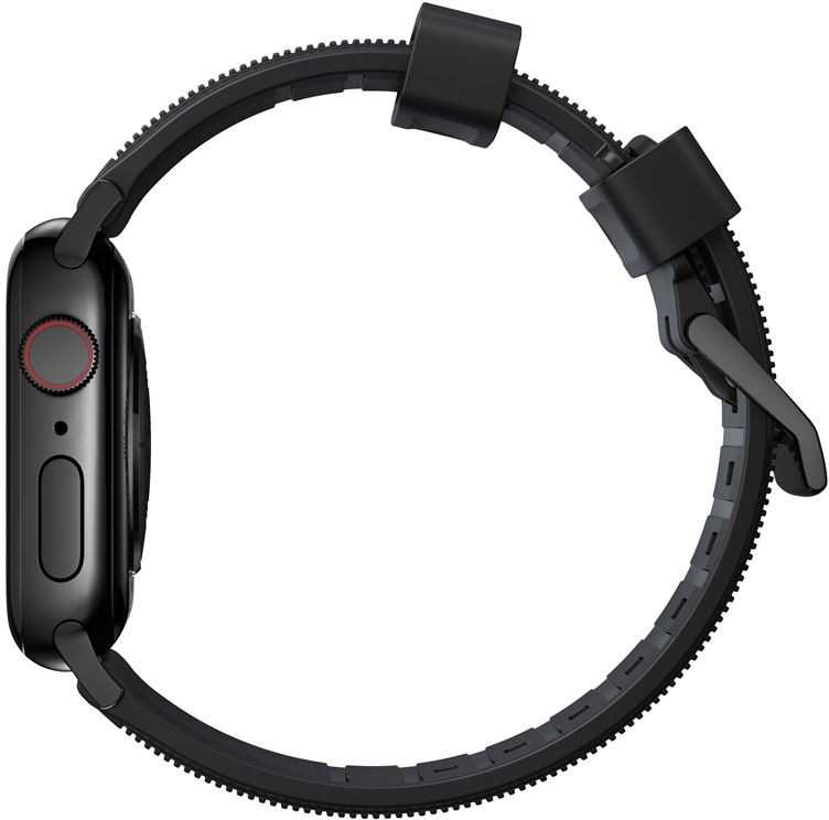 „Nomad Rugged Strap“, juodas metalinis dirželis – „Apple Watch“ 49 mm / 46 mm / 45 mm / 44 mm / 42 mm