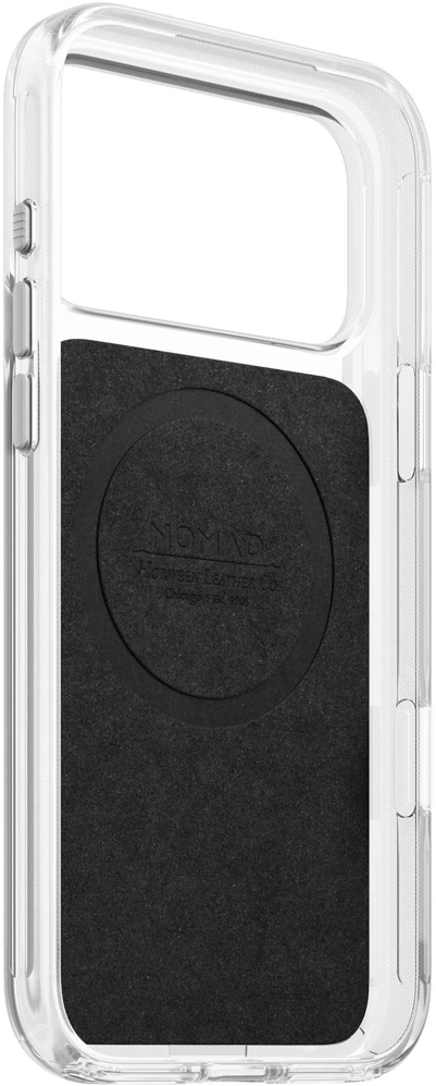 Nomad skaidrus odinis dėklas, balno ruda (Horween) - iPhone 18 Pro Max/17 Pro Max