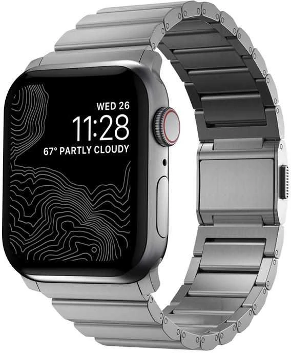Nomad Titano apyrankė, natūrali - Apple Watch 49mm/46mm/45mm/44mm/42mm