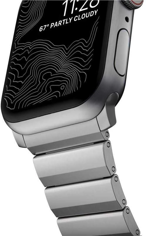 Nomad Titano apyrankė, natūrali - Apple Watch 49mm/46mm/45mm/44mm/42mm