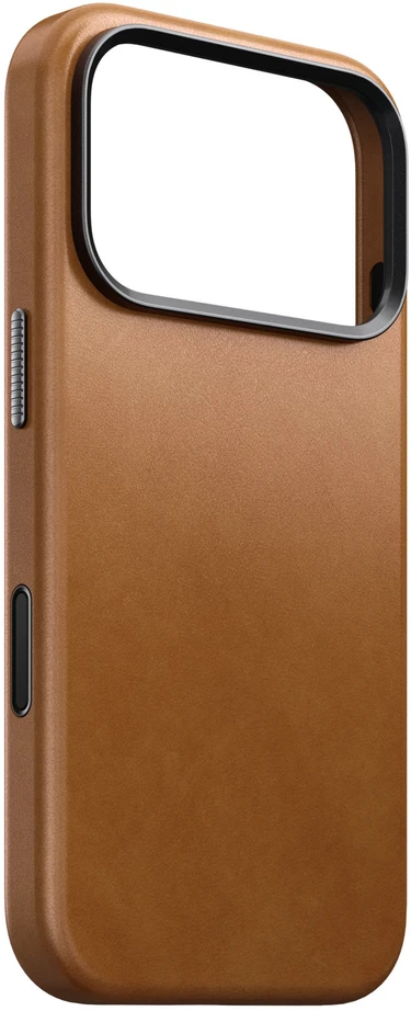 Burga Nomad Traditional odinis dėklas, šviesiai ruda – iPhone 18 Pro/17 Pro