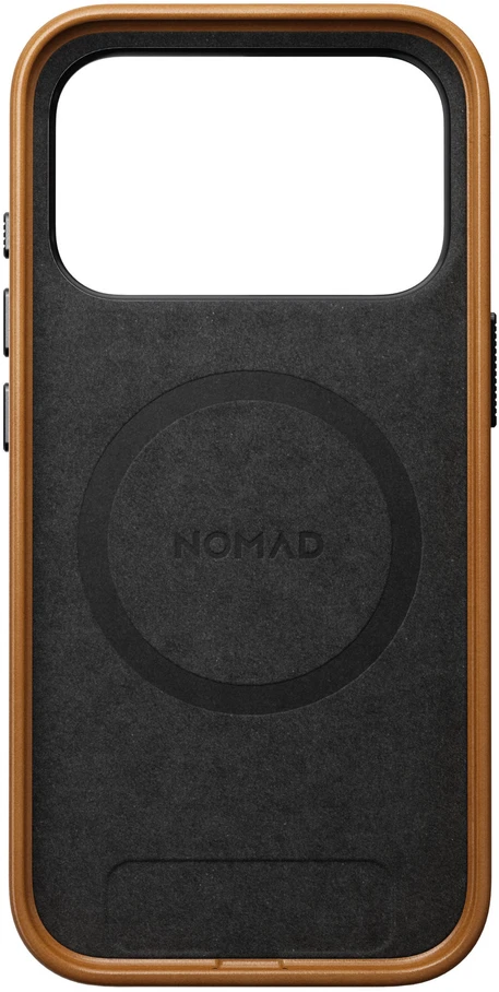 Burga Nomad Traditional odinis dėklas, šviesiai ruda – iPhone 18 Pro/17 Pro