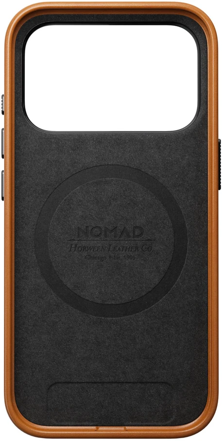 Burga Nomad Traditional odinis dėklas, saddle (Horween) – iPhone 18 Pro/17 Pro
