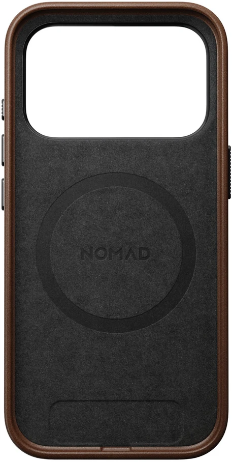 Burga Nomad Traditional odinis dėklas, rudas – iPhone 18 Pro/17 Pro