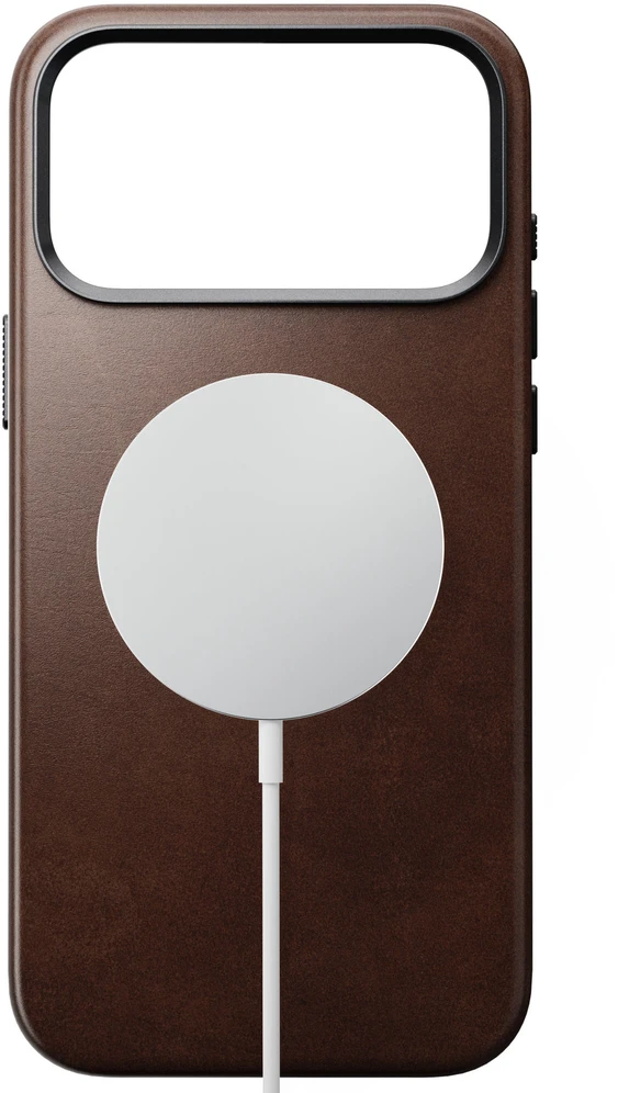Burga Nomad Traditional odinis dėklas, rustic ruda (Horween) – iPhone 18 Pro Max/17 Pro Max