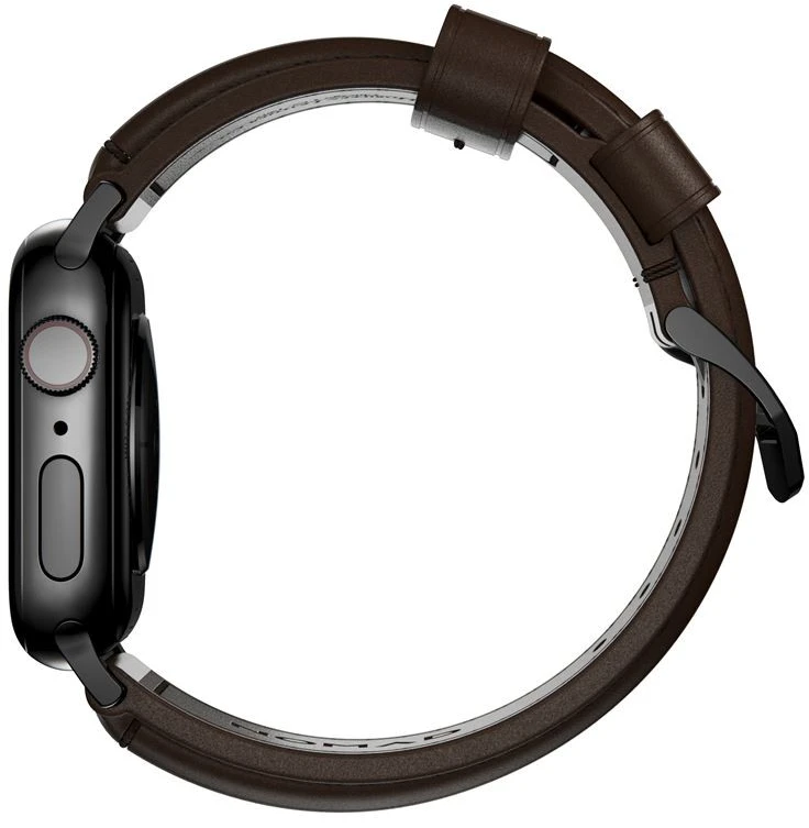 Nomad Išmaniojo laikrodžio Apple odinis dirželis, Rudos spalvos, 42/44mm