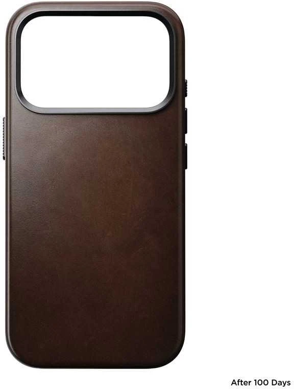 Dėklas Nomad Traditional Odinis dėklas, rustic ruda (Horween) - iPhone 17 Pro