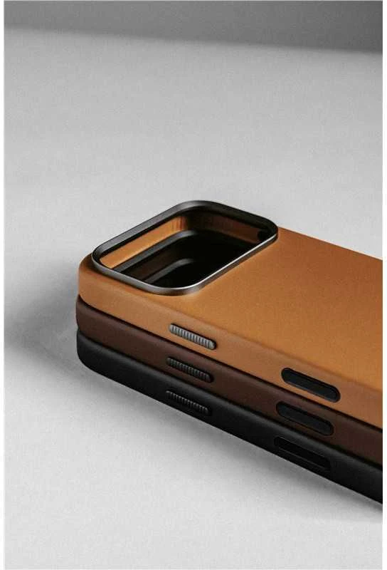 Dėklas Nomad Traditional Odinis dėklas, rustic ruda (Horween) - iPhone 17 Pro