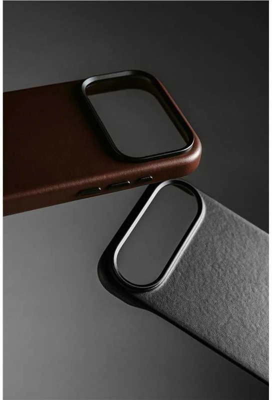 Nomad Tradicinis odinis dėklas, juodas („Horween“) – „iPhone Air“