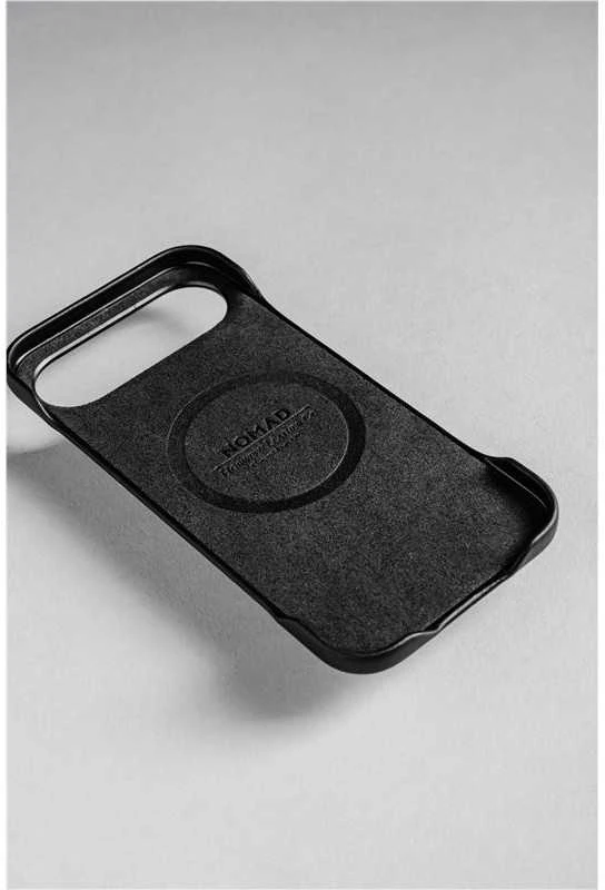 Nomad Tradicinis odinis dėklas, juodas („Horween“) – „iPhone Air“