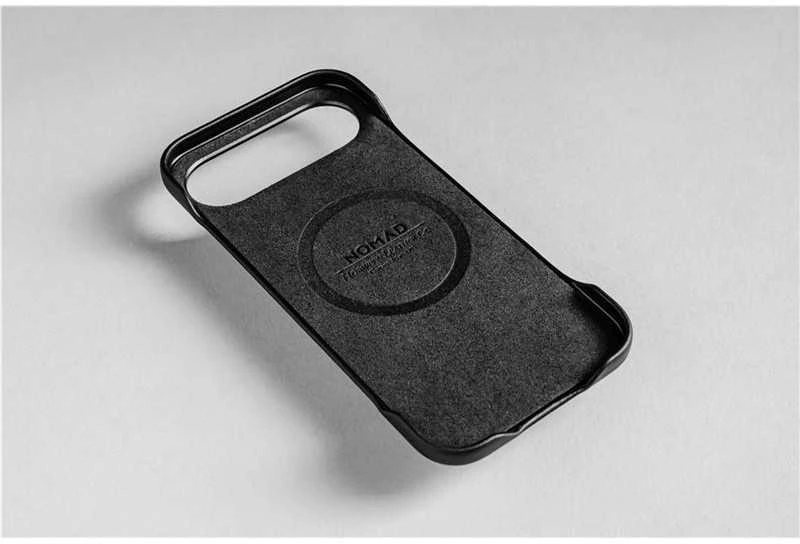 Nomad Tradicinis odinis dėklas, juodas („Horween“) – „iPhone Air“