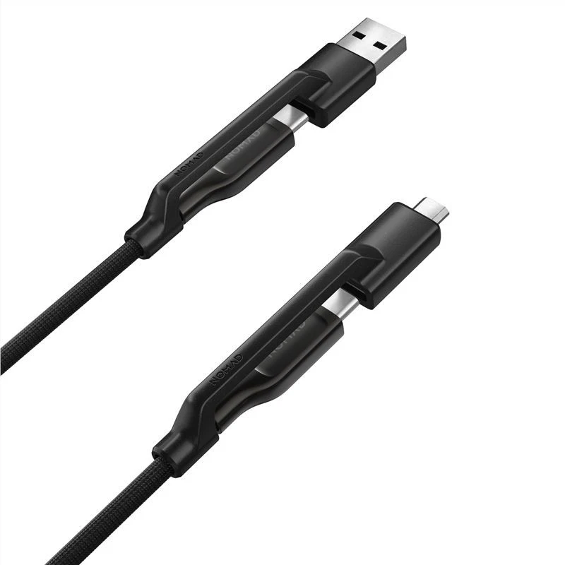 Nomad Universal Kevlar kabelis USB-C, 0.3m, carbide