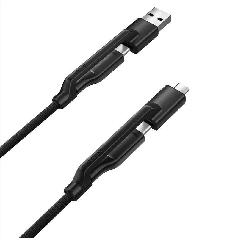 Nomad Universalus Kevlaro kabelis USB-C, 0,3 m, karbido