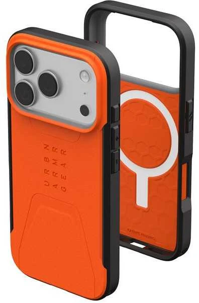 Dėklas Urban Armor Gear UAG Civilian Magsafe, Oranžinis - iPhone 17 Pro Max
