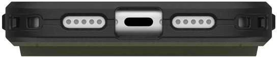 Urban Armor Gear Dėklas UAG Civilian Magsafe,Olive/Oranžinis - iPhone 17 Pro