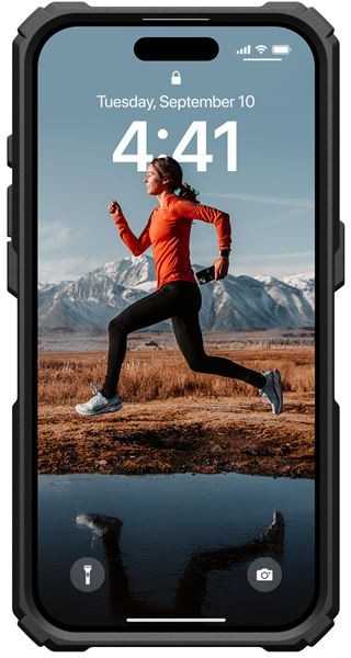 Urban Armor Gear UAG Plasma XTE stovo dėklas su MagSafe, skirtas iPhone 15 Pro – oranžinis