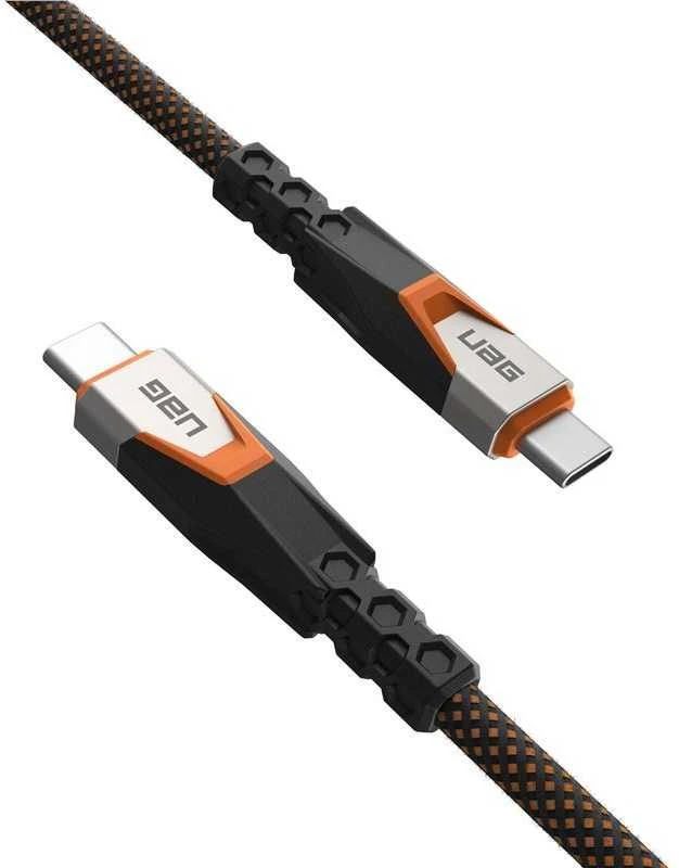 Urban Armor Gear UAG SRGE USB-C USB 3.2 Gen2 kabelis 240W/20Gbps 75cm - oranžinės spalvos