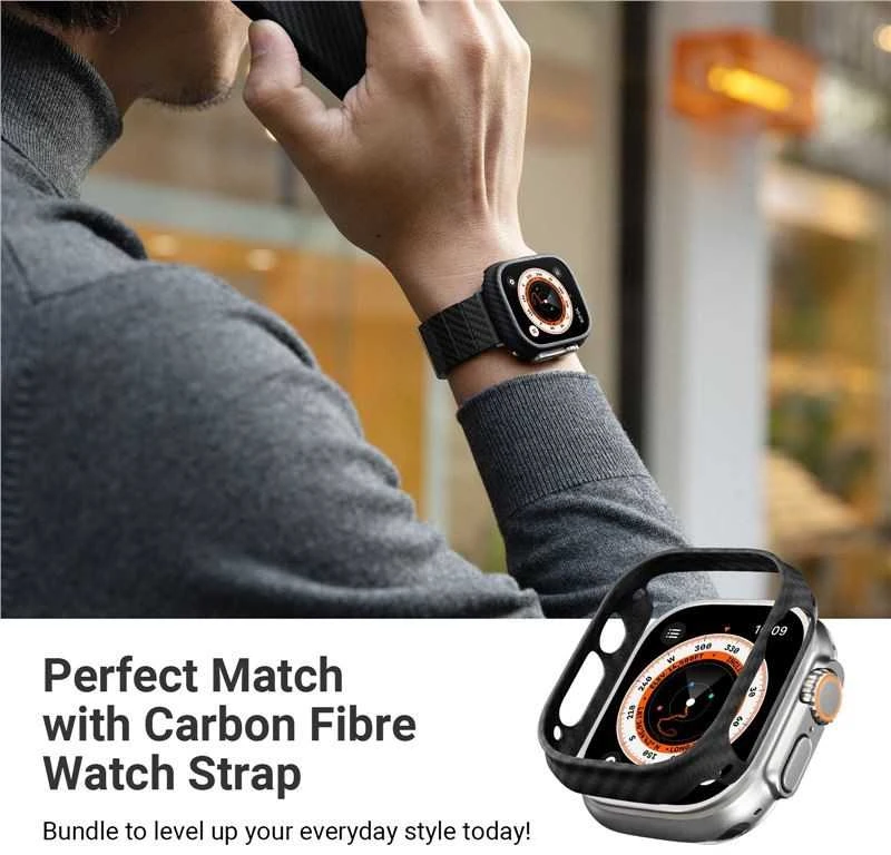Pitaka Oro dėklas, juoda/pilka - Apple Watch Ultra 49 mm
