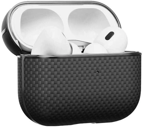 Pitaka Aramid Fiber Magnetic Case, juodas/pilka - AirPods Pro2