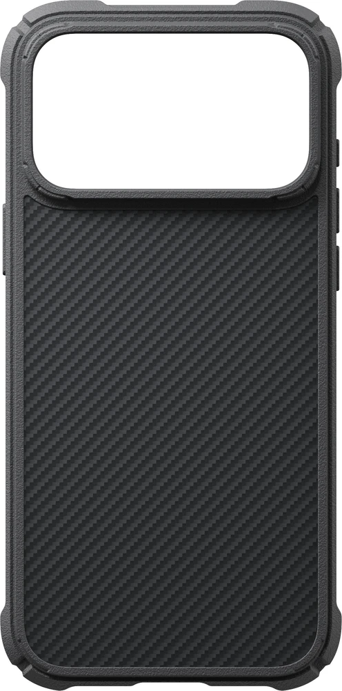 Dėklas PITAKA Cairn Case, skirtas iPhone 18 Pro Max / 17 Pro Max, juodas pilkas
