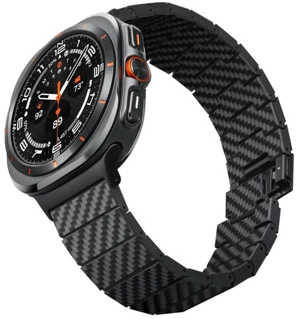 Pitaka Anglies pluošto dirželis, juodas - „Galaxy Watch“, „Galaxy Watch Ultra“