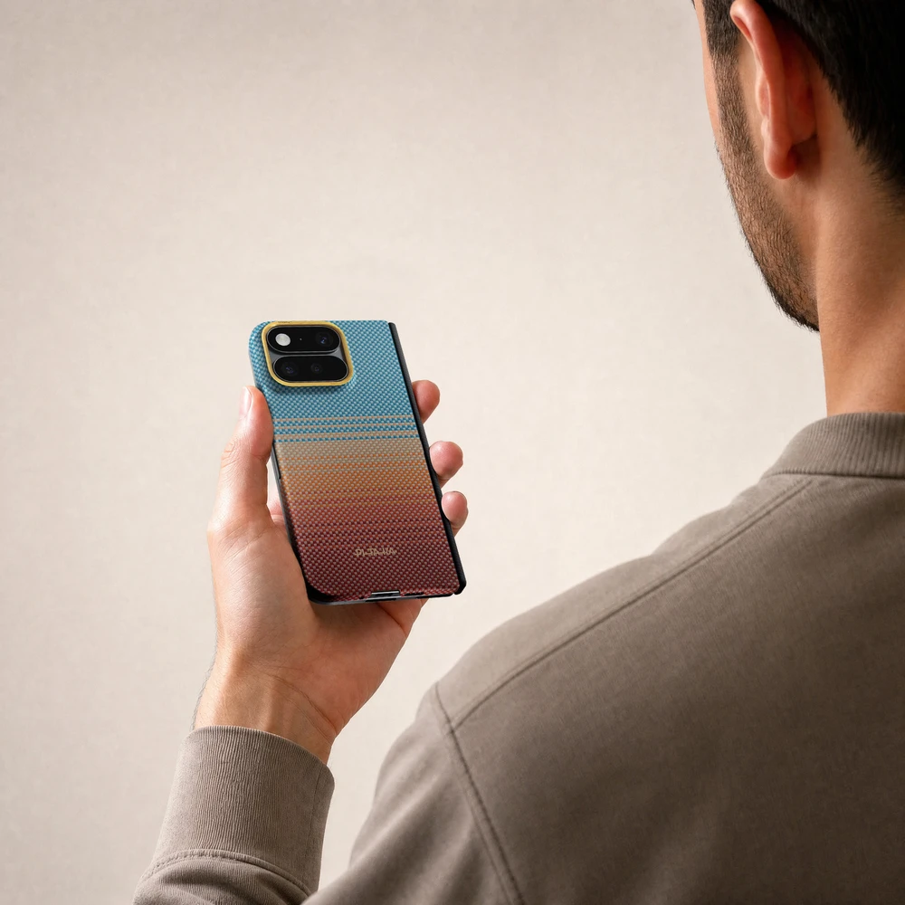 Dėklai ir užvalkalai Pitaka Edge dėklas, nugarėlės dangtelis, California Dream Sunset 2.0 – Google Pixel 11 Pro Fold