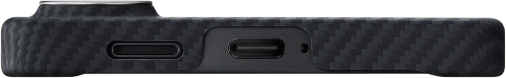 Dėklas Pitaka Edge Case, juodas/pilkas tvilas (Aaron Button) - Samsung Galaxy S26