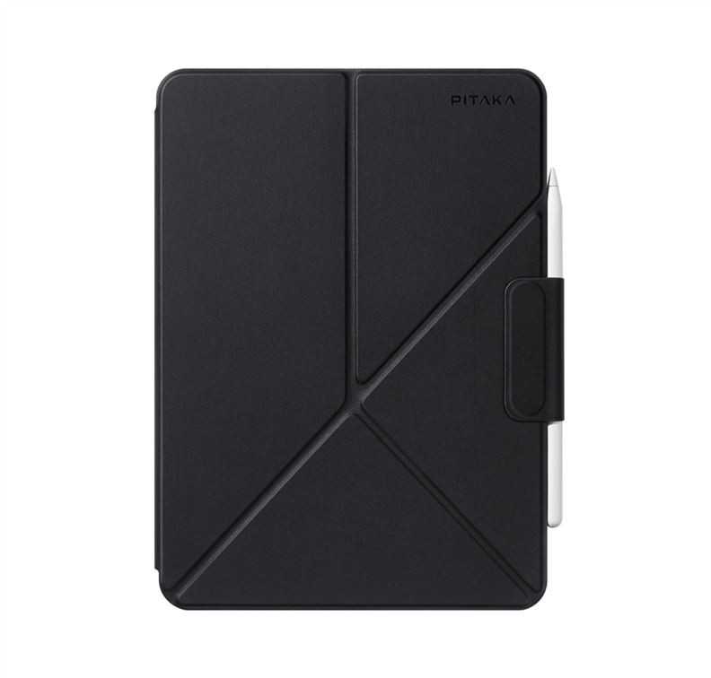 Pitaka Folio 2 case, juodas - iPad Air 13" 2024, iPad Pro 12,9" 2018/2022