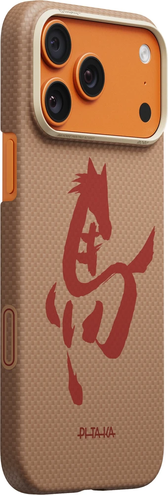 Pitaka Edge dėklas, Ink Horse Gold & Jade- Apple iPhone 17 Pro Max