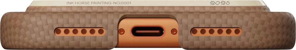 Pitaka Edge dėklas, Ink Horse Gold & Jade- Apple iPhone 17 Pro Max