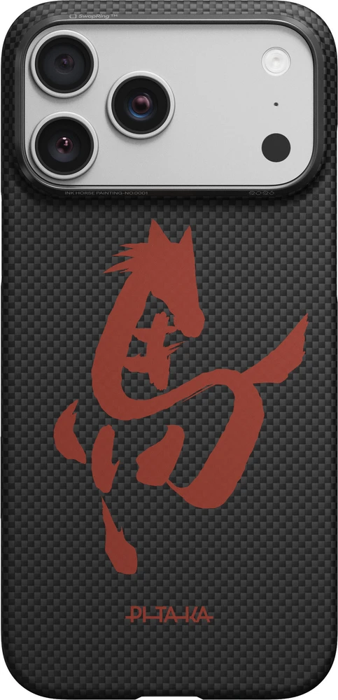 Pitaka Edge dėklas, Ink Horse Ink Rhythm – Apple iPhone 17 Pro