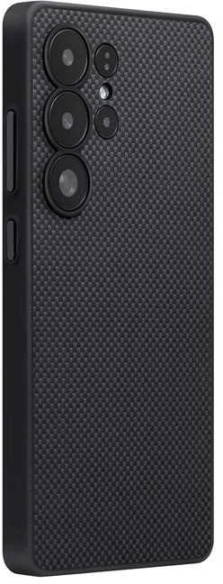 Dėklas Pitaka PIN Button Case, Juodas/Pilkas Plain - Samsung Galaxy S25 Ultra
