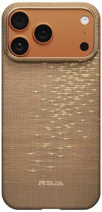 Dėklas Pitaka Ultra-Slim Case, Golden Glint - iPhone 17 Pro
