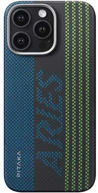Pitaka x „Aries“ lytėjimo austas dėklas, skirtas kreditinėms kortelėms – „iPhone 16 Pro Max“