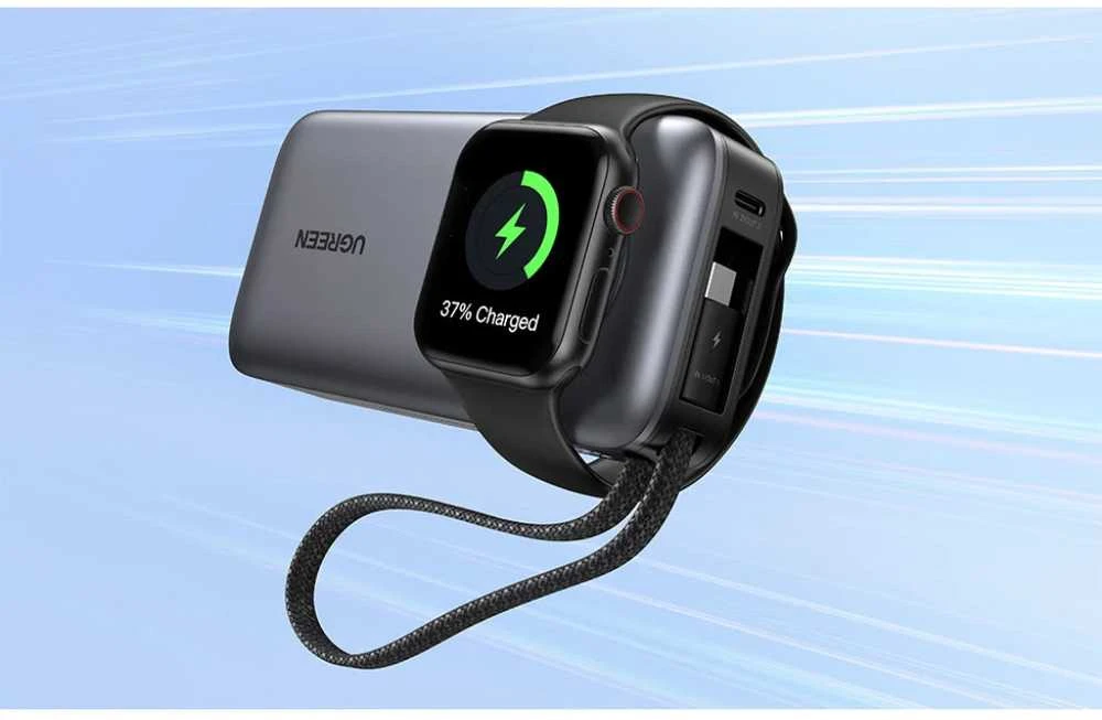 Powerbank UGREEN PB527, 10000mAh 30W su Apple Watch įkrovikliu, MFi