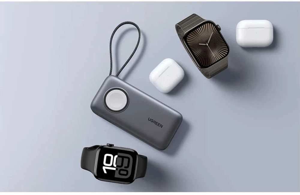 Powerbank UGREEN PB527, 10000mAh 30W su Apple Watch įkrovikliu, MFi