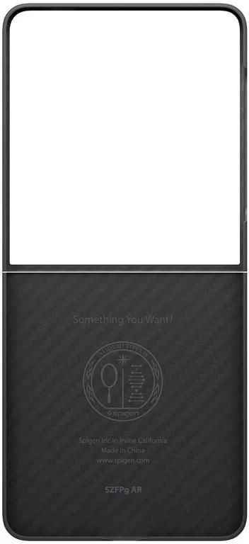 Dėklas Spigen Air Skin, aramid juodas - Samsung Galaxy Z Flip7