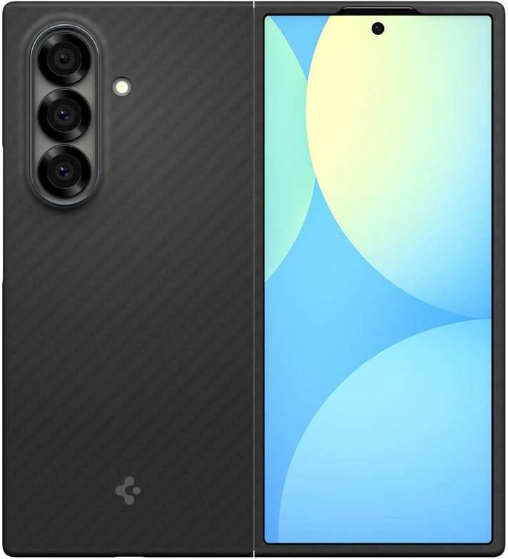 Dėklas Spigen Airskin Aramid Galaxy Z Fold 7 juoda